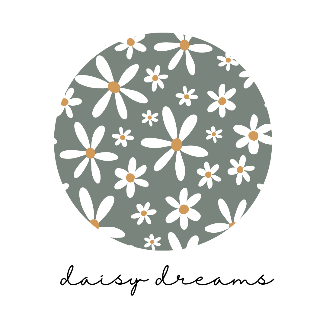 Organic Bandana Bib in Daisy Dreams