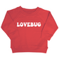 Lovebug Valentine Organic Pullover in Poppy