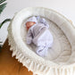 Organic Newborn Hat + Gown Set in Whimsical Waves