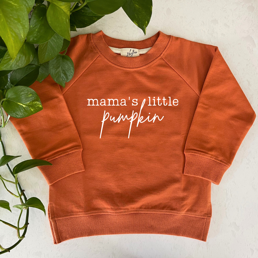 Mama's Little Pumpkin Organic Pullover