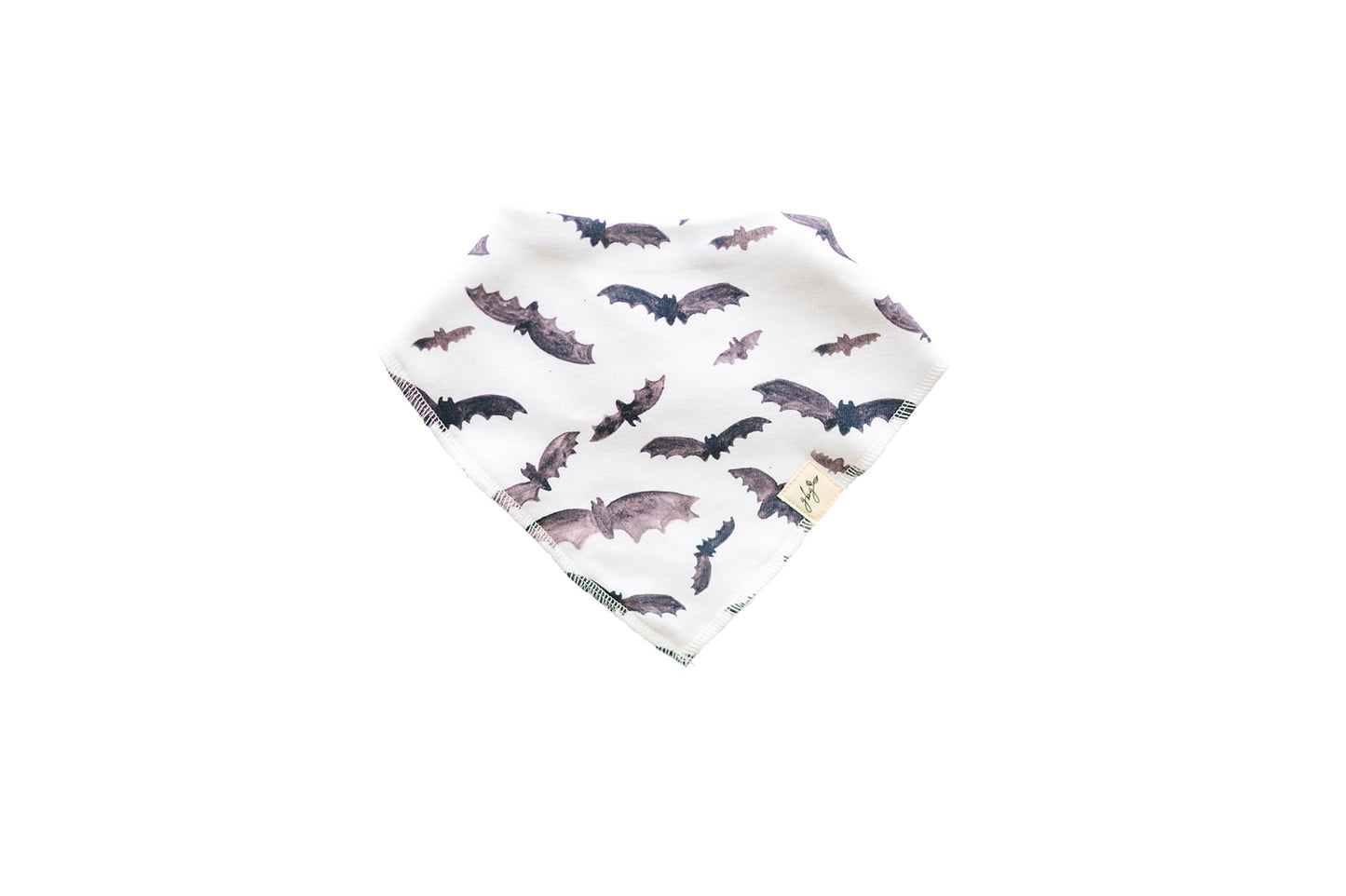 Organic Bandana Bib in Busy Bats