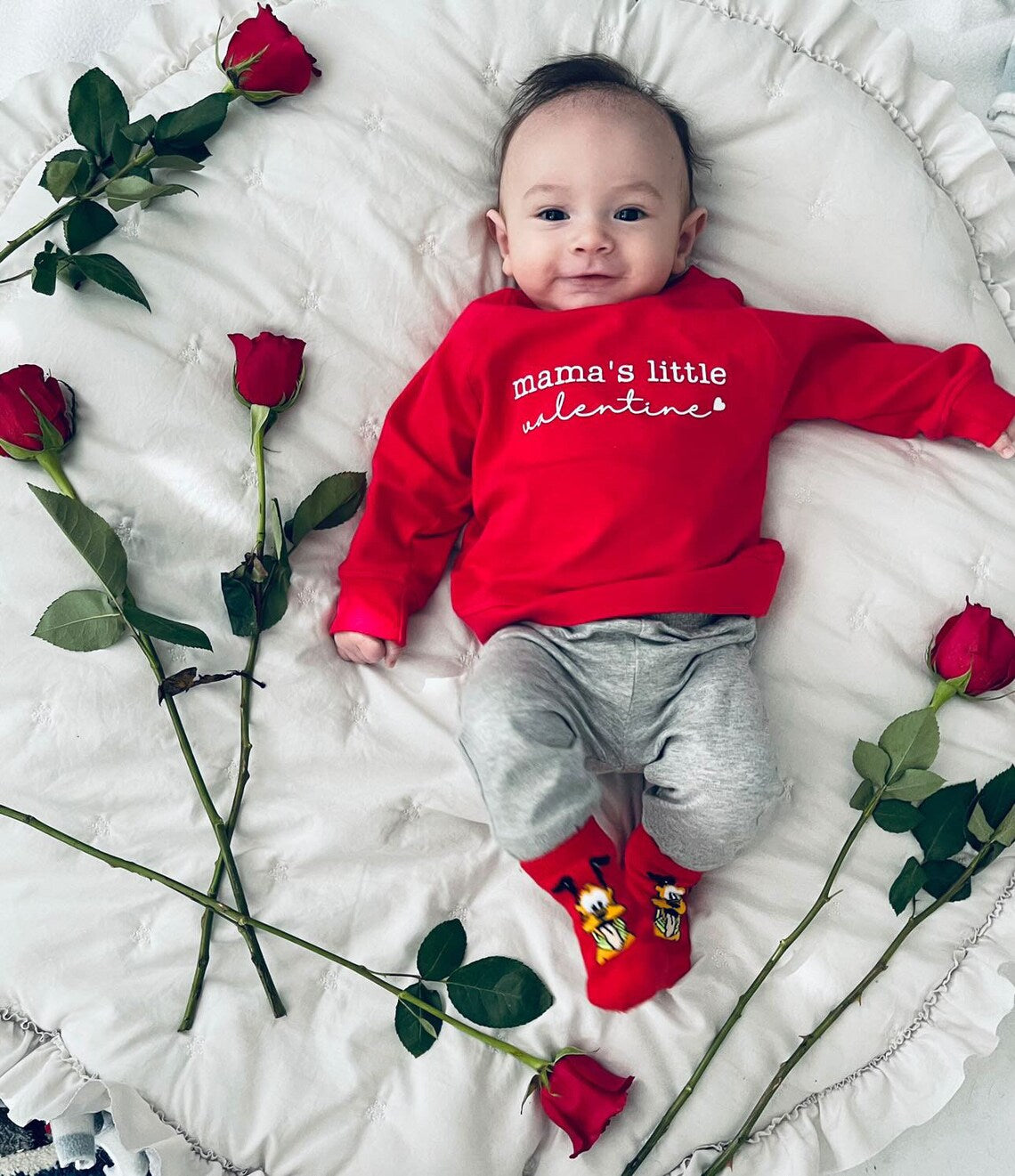 Mama's Little Valentine Organic Pullover