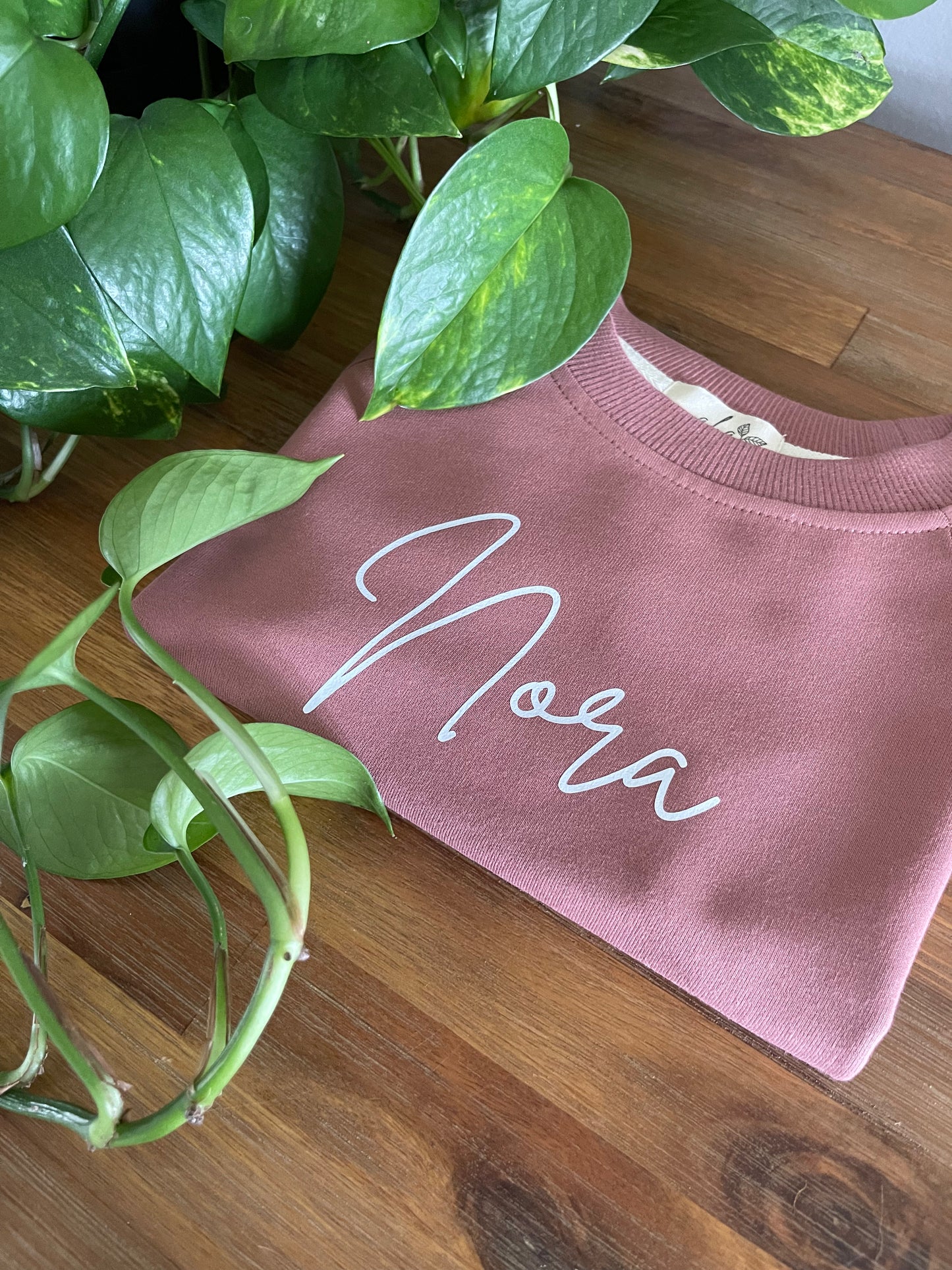 Custom Name Organic Pullover