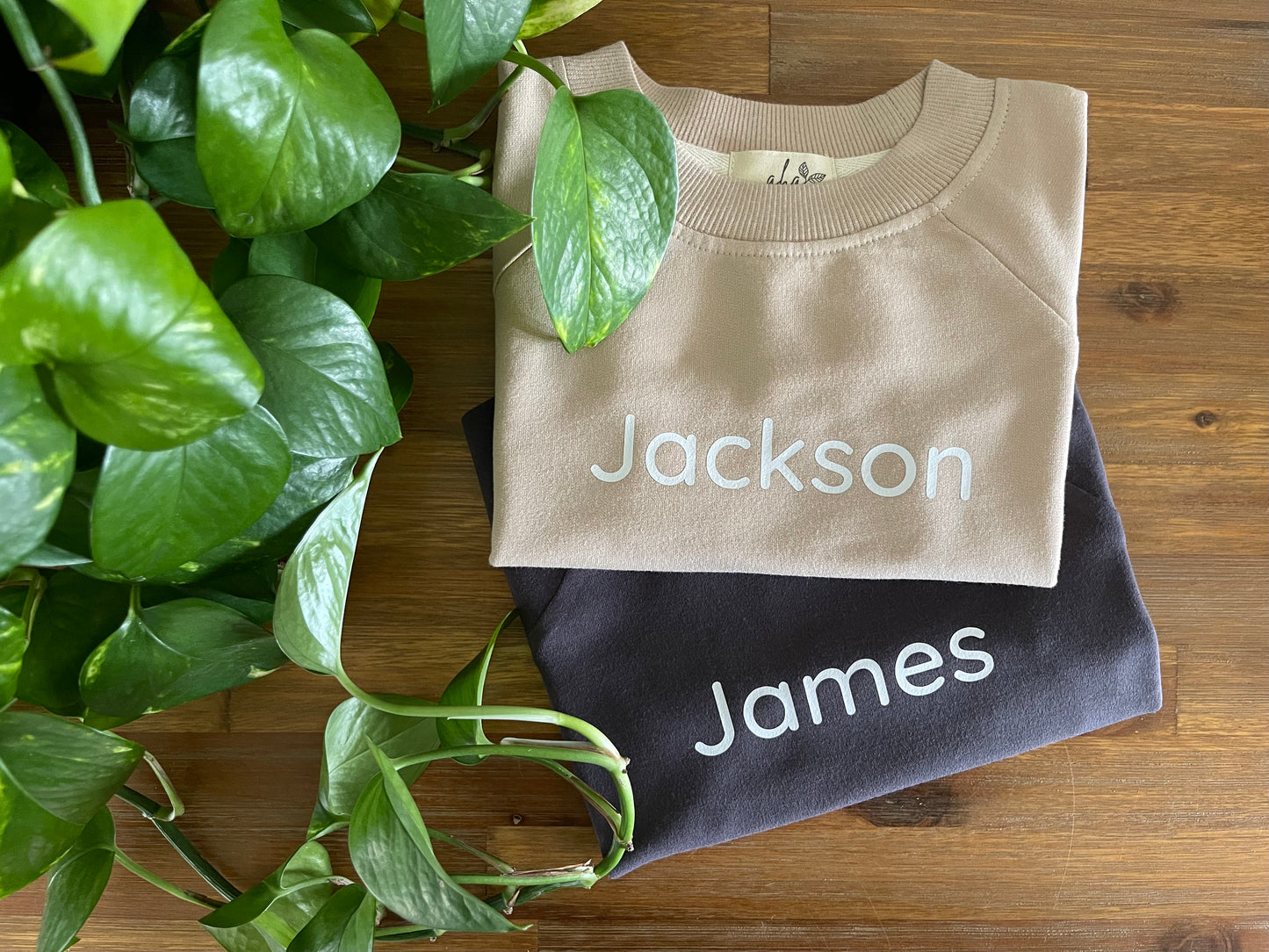 Custom Name Organic Pullover