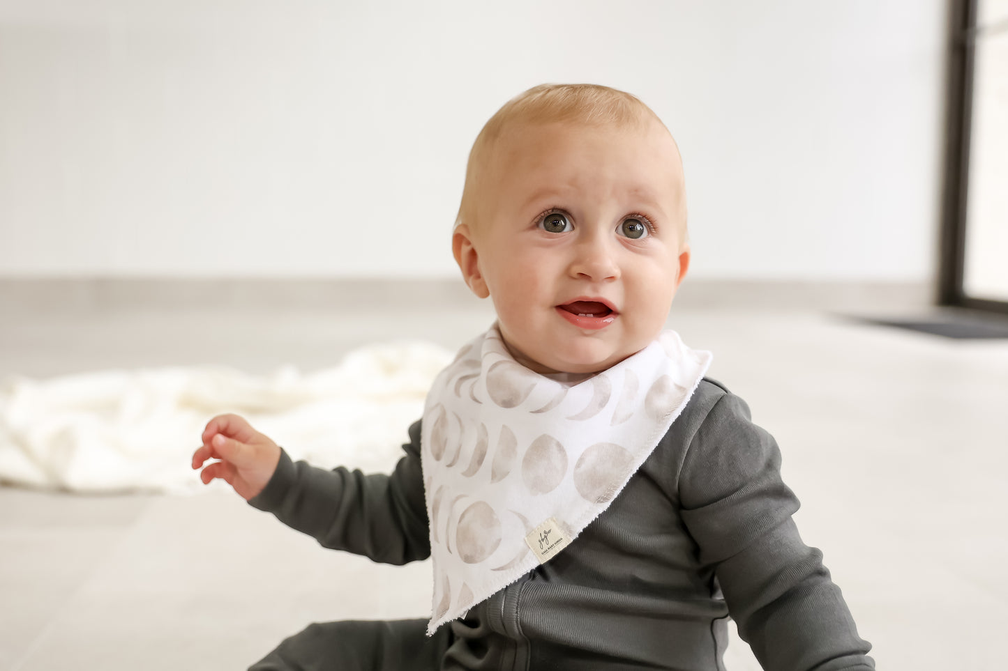 Organic Bandana Bib in Luna