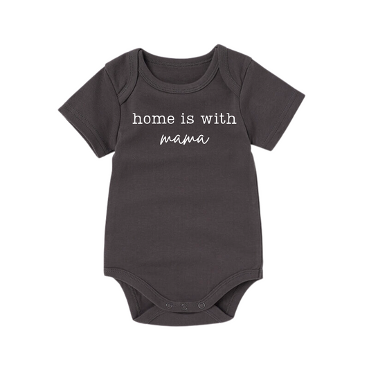 Home is with Mama Organic Bodysuit