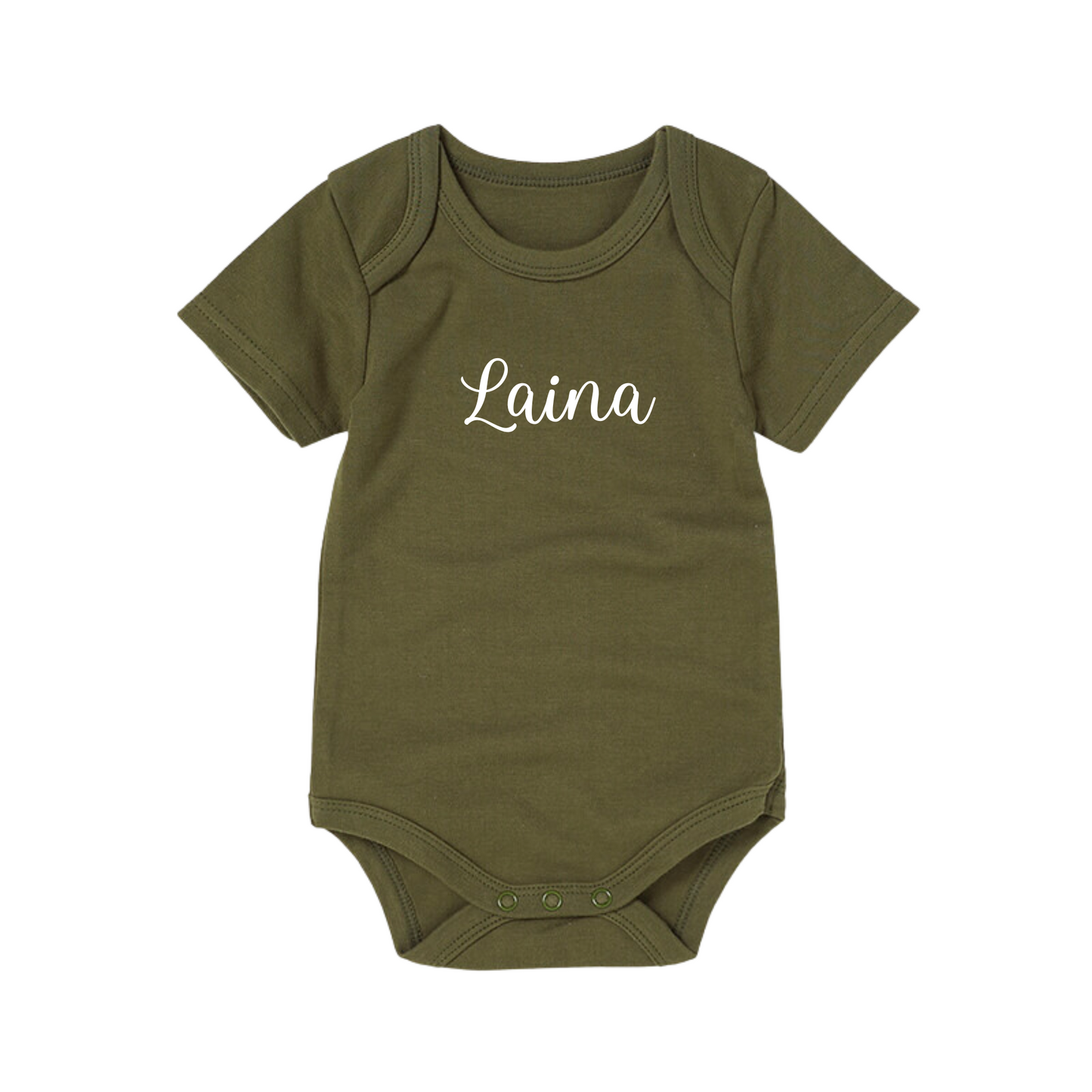 Custom Name Organic Bodysuit