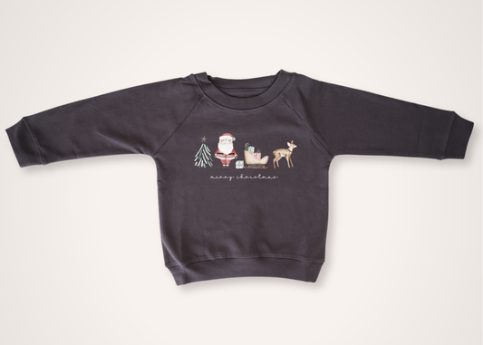 Merry Christmas Organic Toddler Pullover