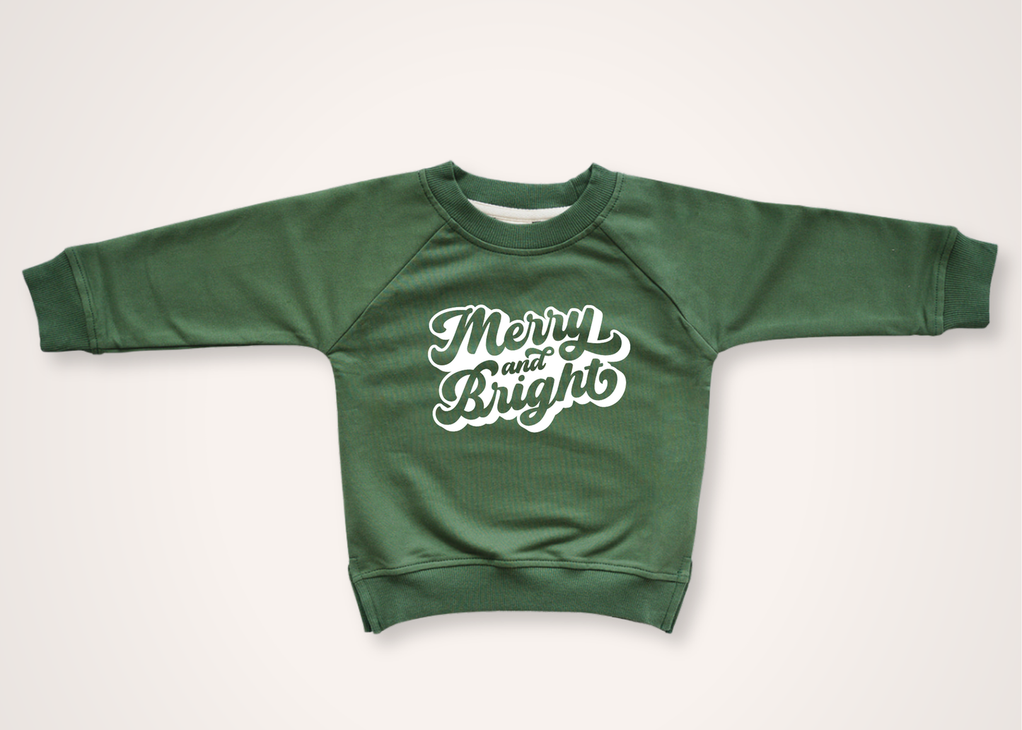 Merry and Bright Bold Organic Toddler Pullover