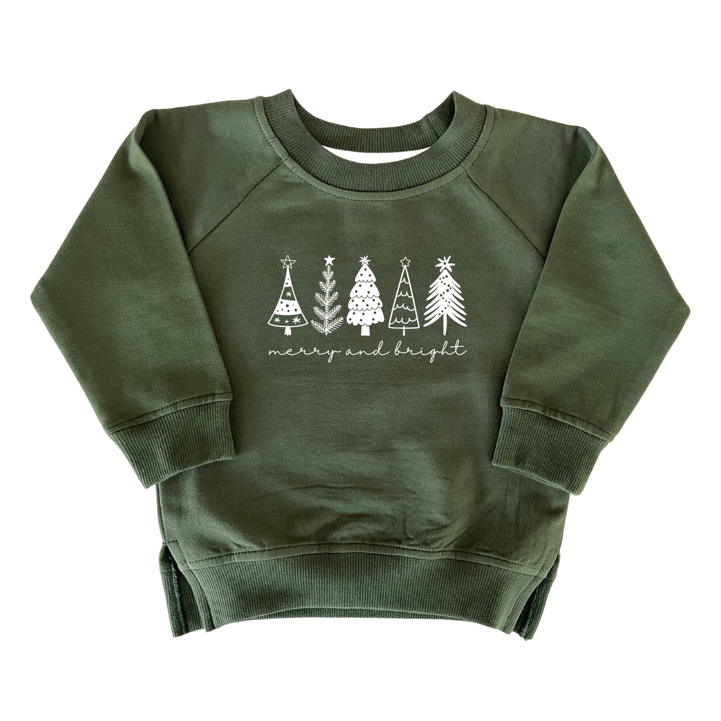 Merry and Bright Trees Organic Pullover