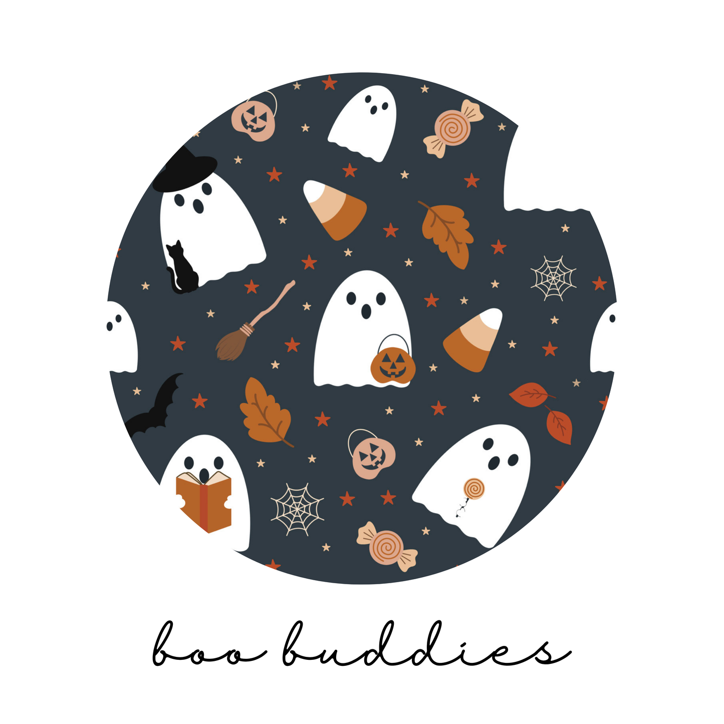 Organic Footed Sleeper in Boo Buddies X Ellie Jade Co. Collab