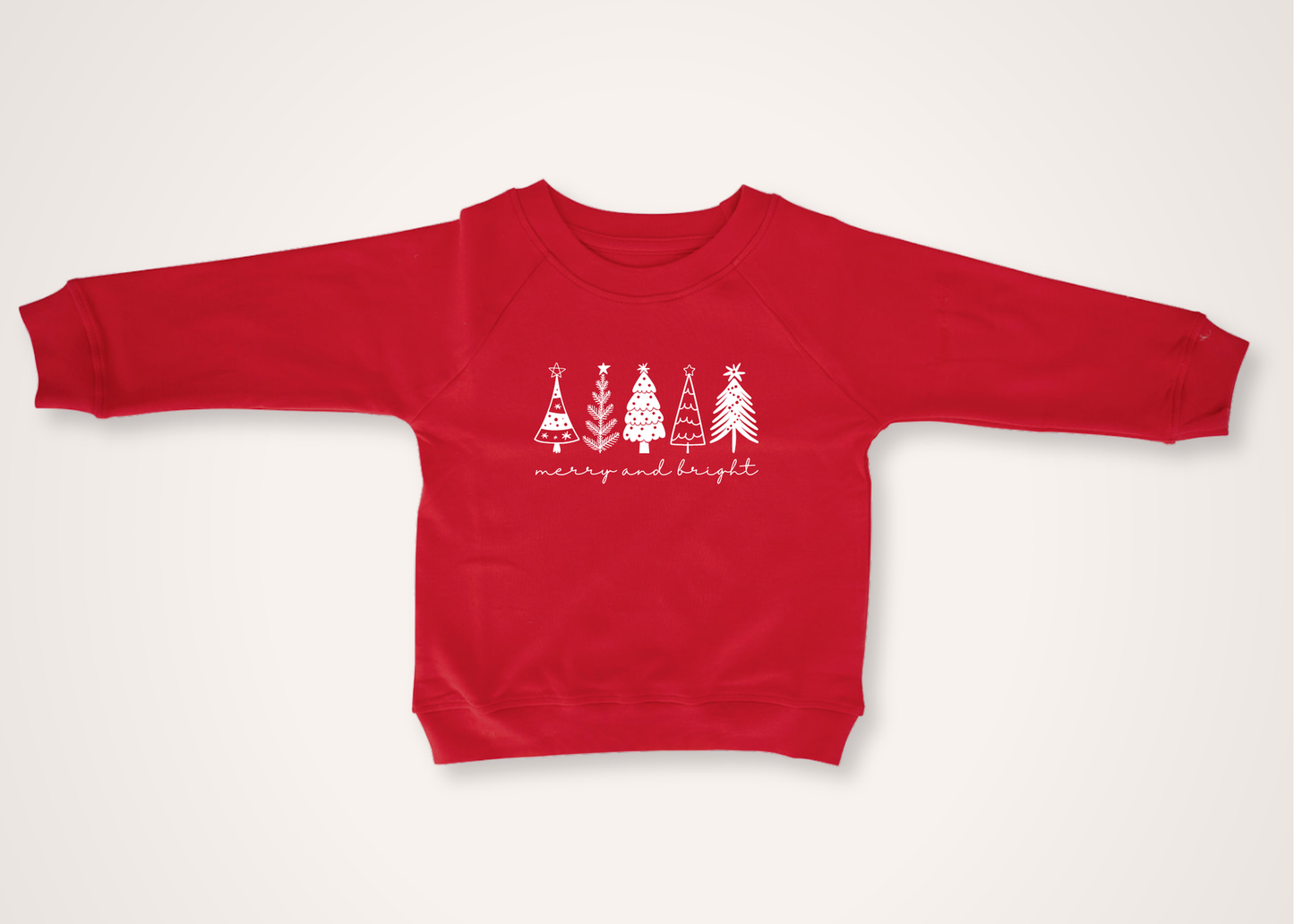 Merry & Bright Organic Toddler Pullover in Poppy (Overstock)