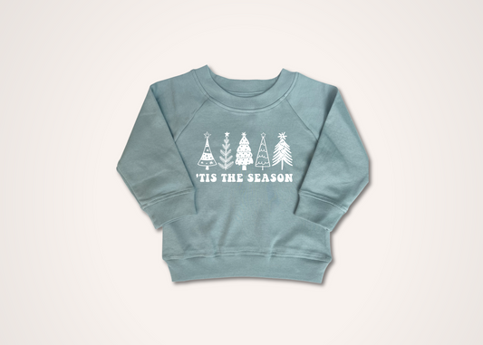 'Tis the Season Organic Toddler Pullover in Balsam (Overstock)