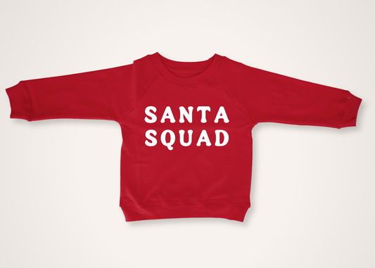 Santa Squad Organic Toddler Pullover