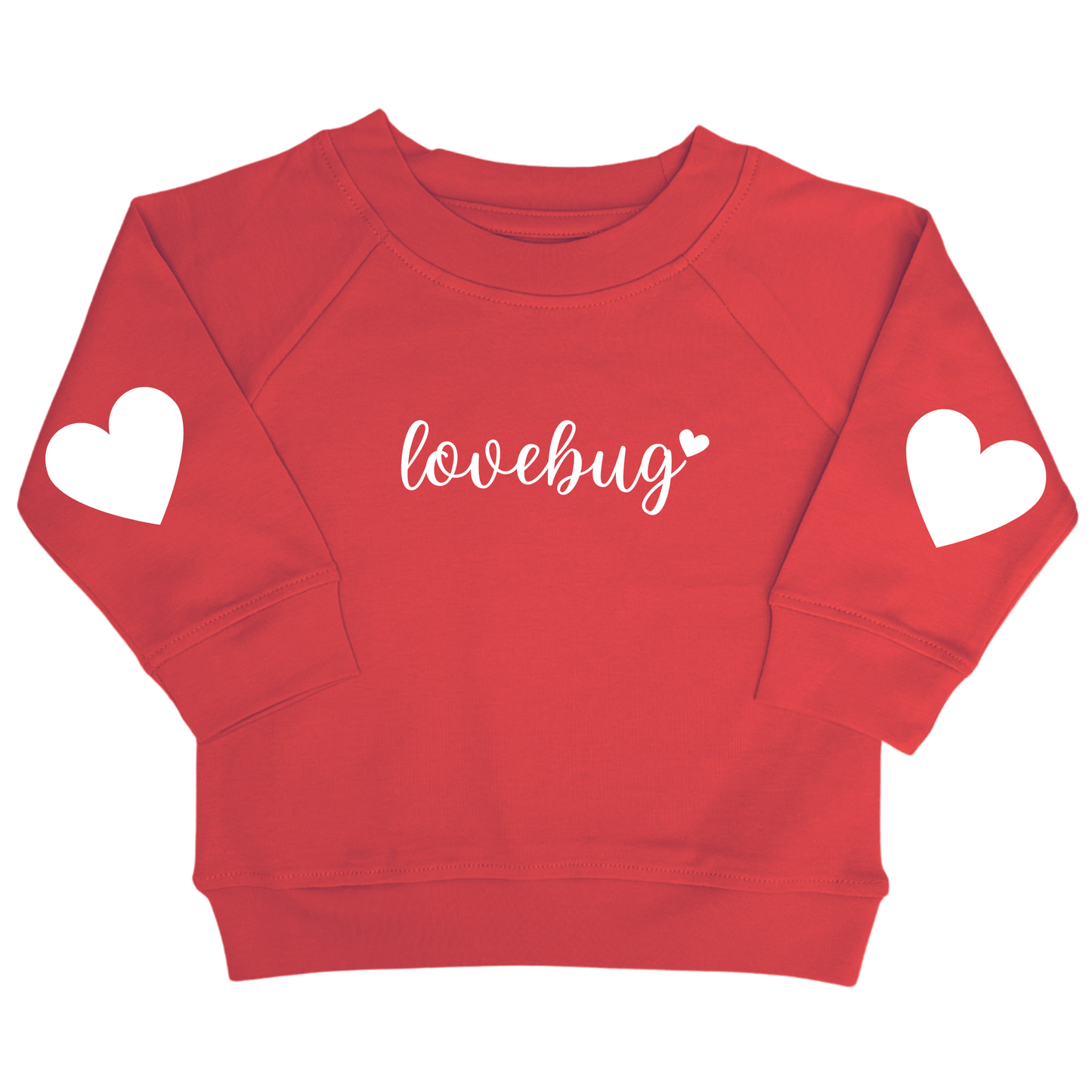 Cursive Lovebug Valentine Organic Pullover