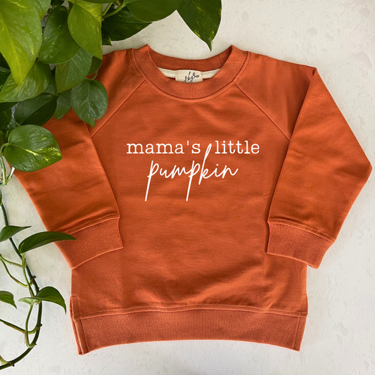 Mama's Little Pumpkin Organic Pullover