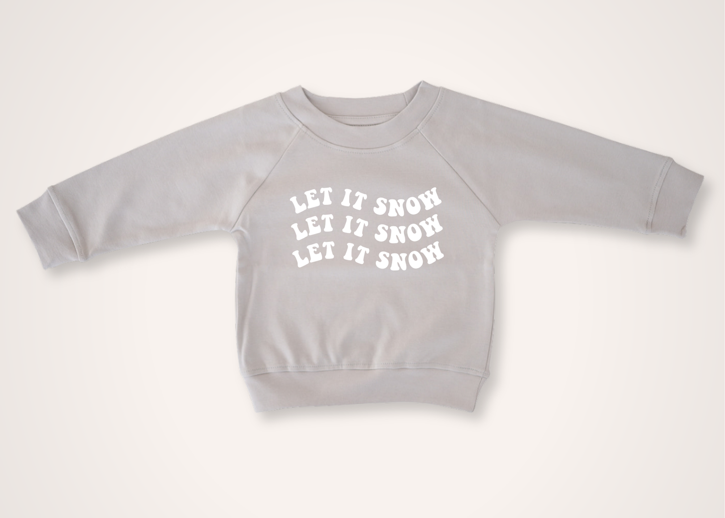 Let It Snow Organic Toddler Pullover