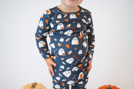 Organic Snug Fit PJ Set in Boo Buddies X Ellie Jade Co. Collab