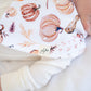 Organic Bandana Bib in Golden Gourds