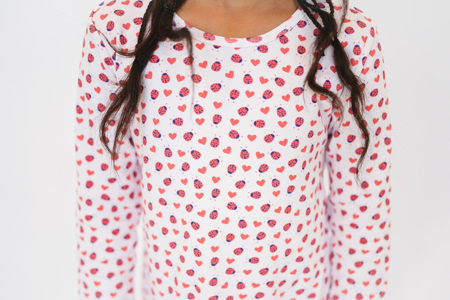 Organic Cotton Toddler Housedress in Lovebug