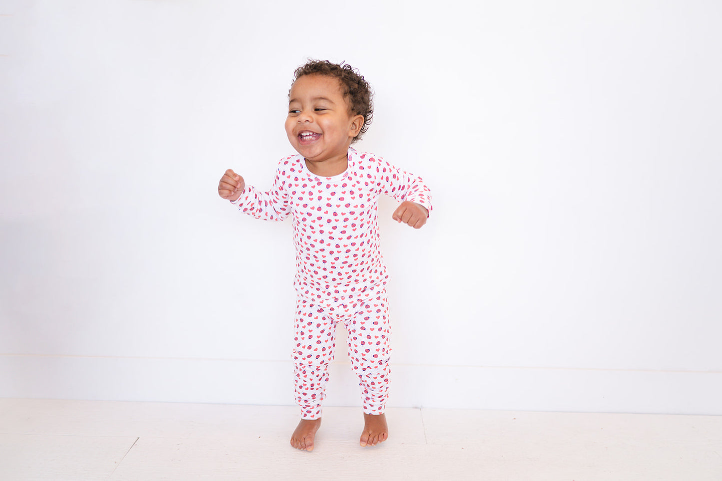 Organic Snug Fit PJ Set in Lovebug