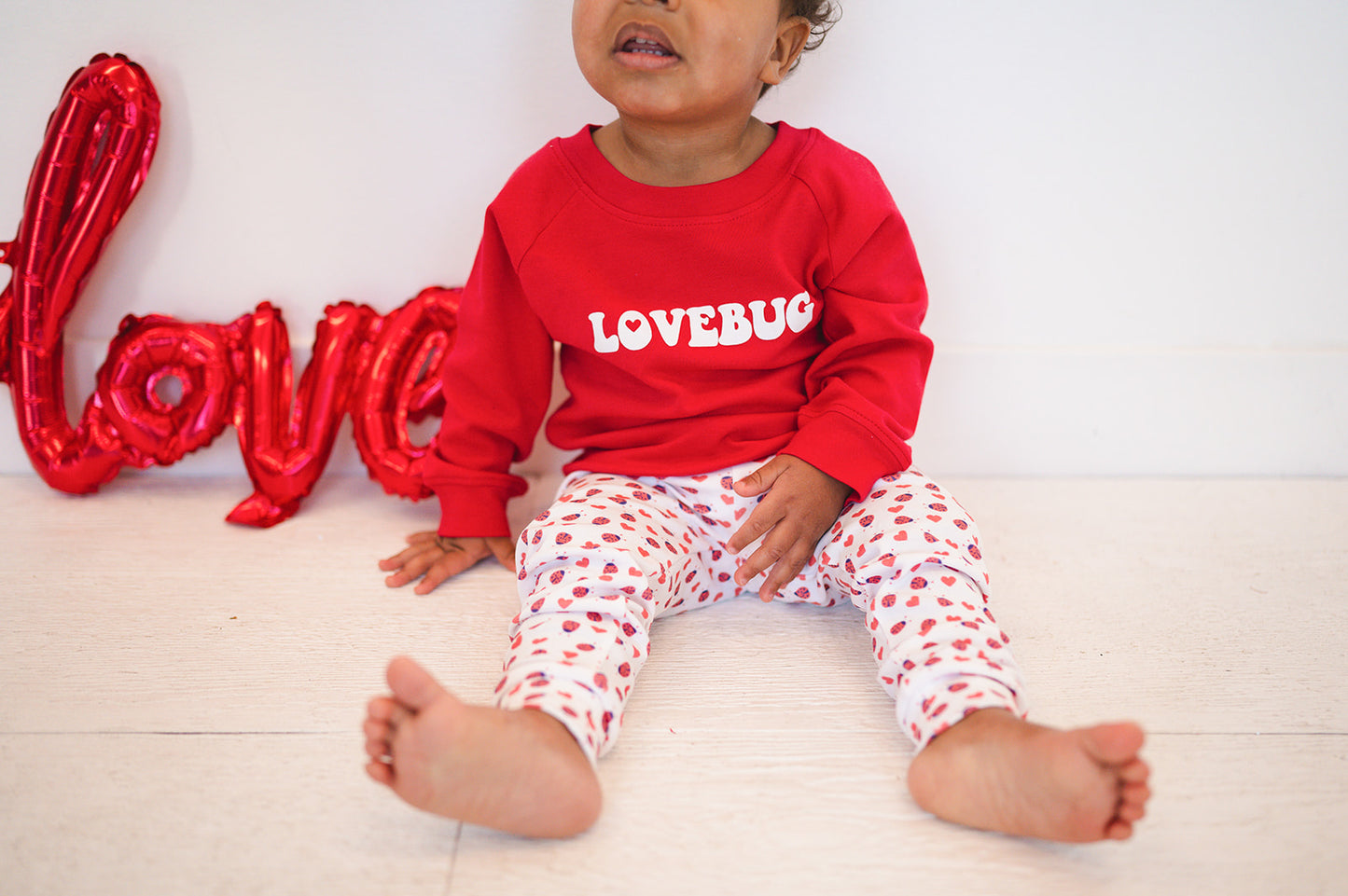 Organic Snug Fit PJ Set in Lovebug