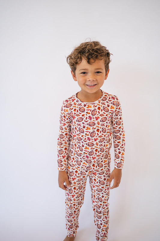 Organic Snug Fit PJ Set in Game Day