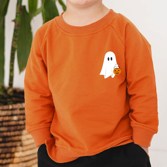 Trick-or-Treat Ghostie Organic Pullover