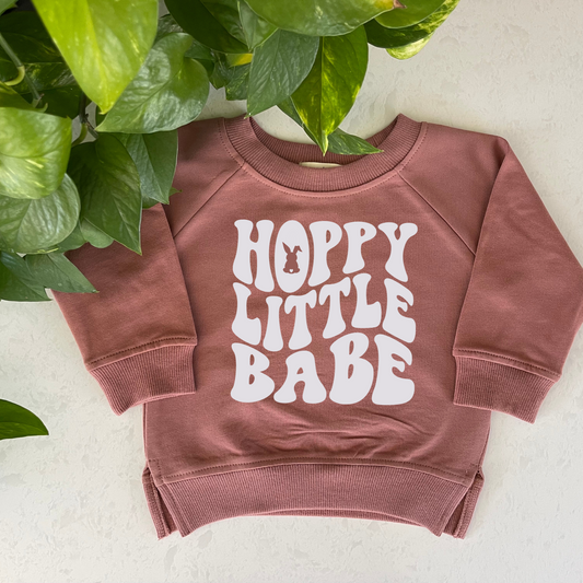 Hoppy Little Babe Organic Pullover