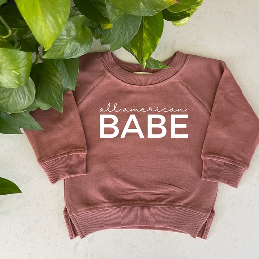 All American Babe Organic Pullover