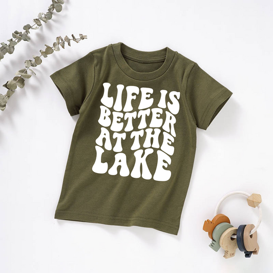 Life is Better at the Lake Organic Toddler Tee
