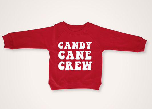 Candy Cane Crew Organic Toddler Pullover