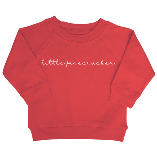 Little Firecracker Organic Pullover