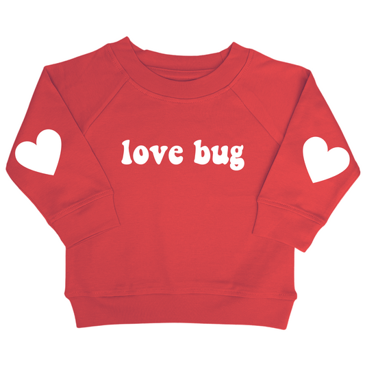Lovebug Organic Pullover in Poppy