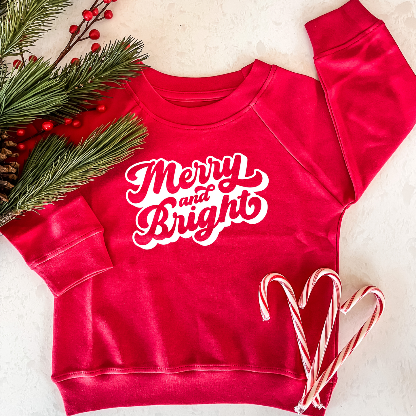 Merry and Bright Bold Organic Pullover