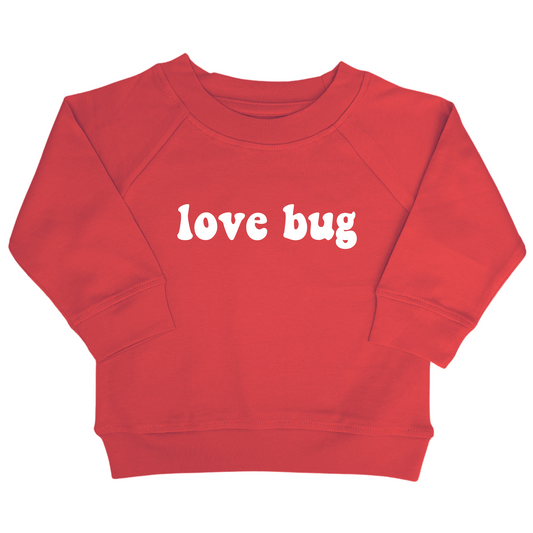 Lovebug Organic Pullover in Poppy