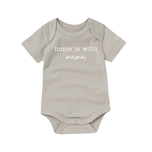 Home is with Mama Organic Bodysuit