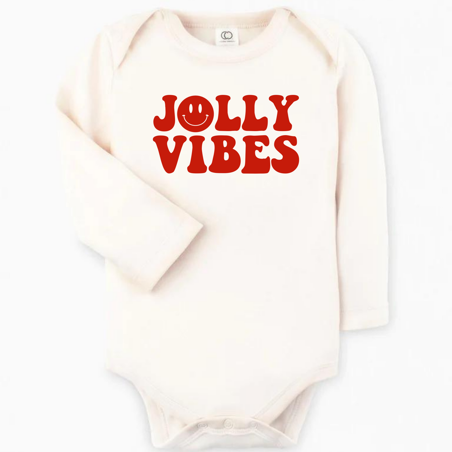Jolly Vibes Organic Long Sleeve Bodysuit