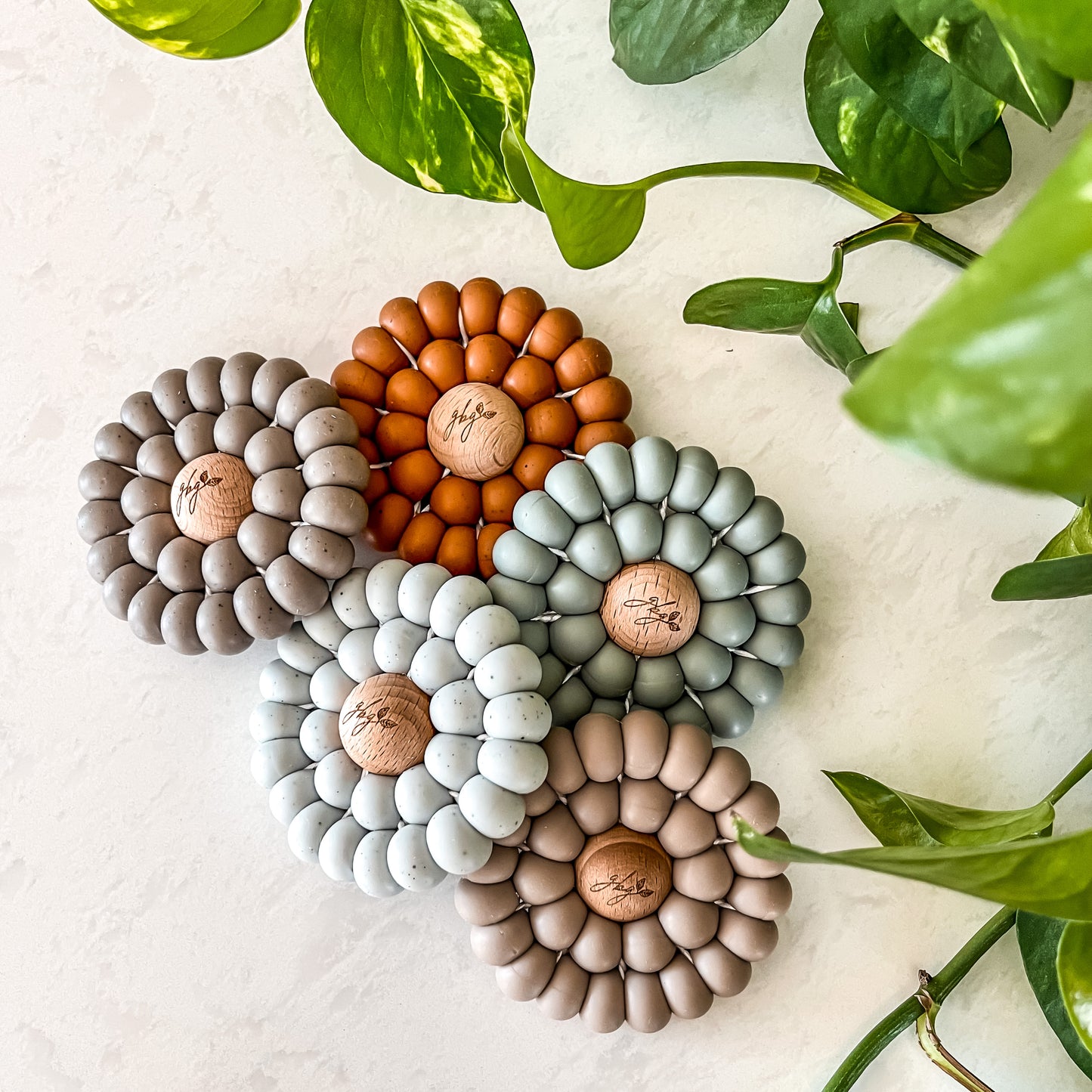 Silicone + Wood Mandala Teether