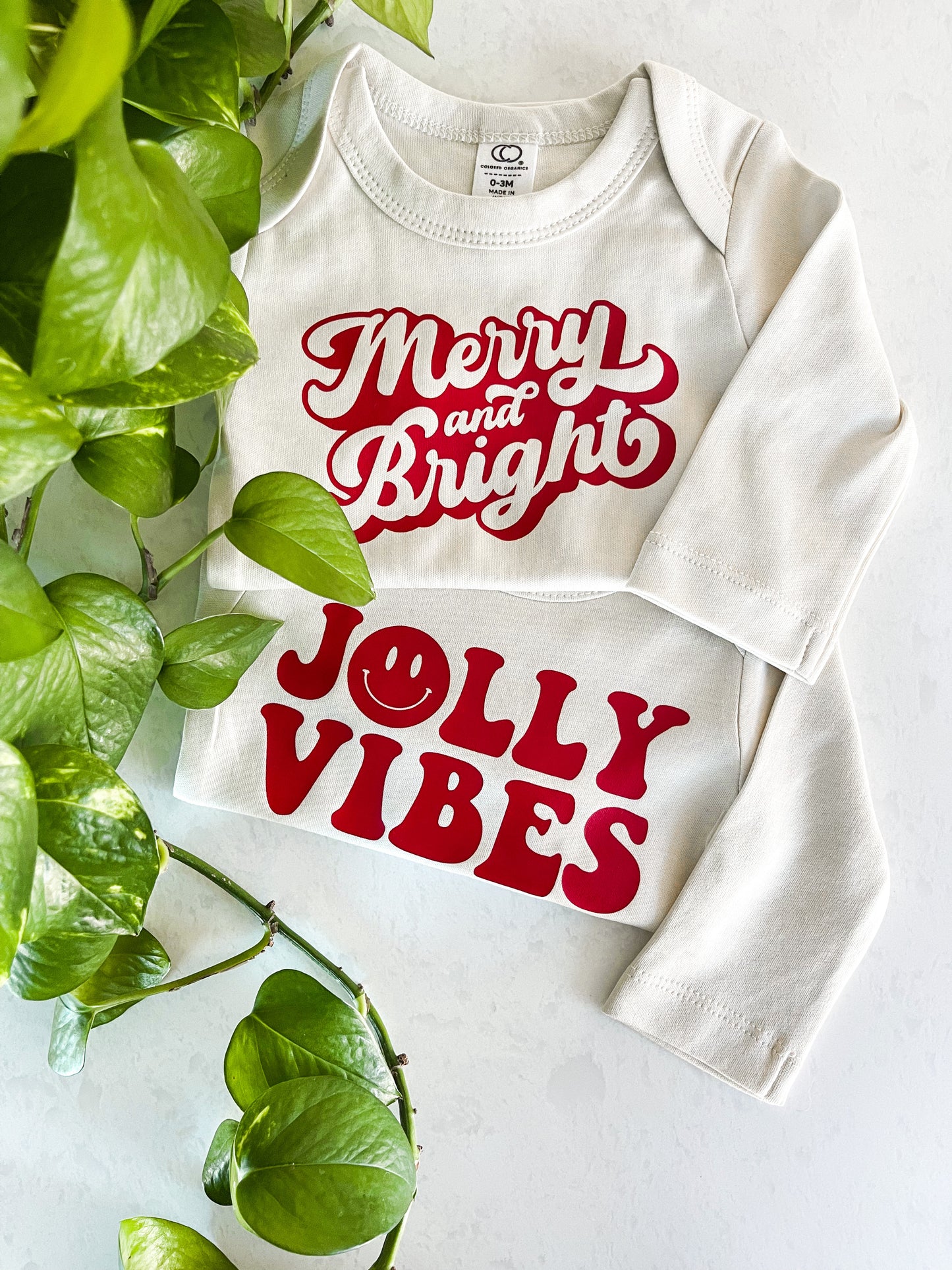 Jolly Vibes Organic Long Sleeve Bodysuit